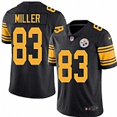 Nike Men & Women & Youth Steelers 83 Heath Miller Black Color Rush Limited Jersey,baseball caps,new era cap wholesale,wholesale hats